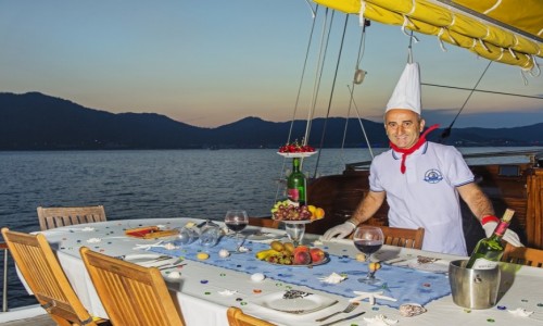Turkish Cuisine on a Blue Cruise yacht