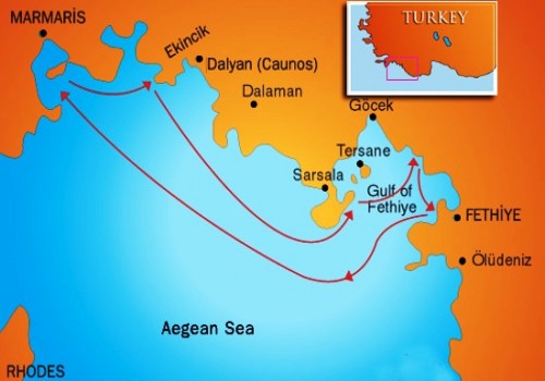 Marmaris-Fethiye Yacht Cruise