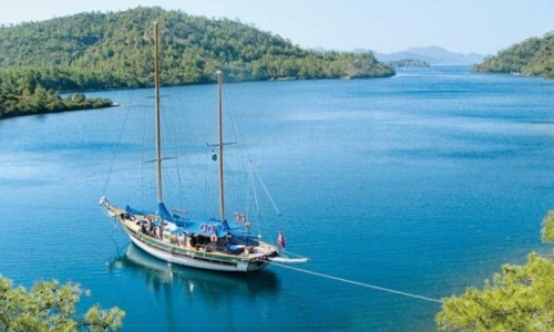 Navegar en un goleta en Turquía